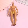 23Cm Height Big Sister Doll'S Body 1/6 Joints Movable Body Dark/ Light Brown Skin Slime Doll Accessories