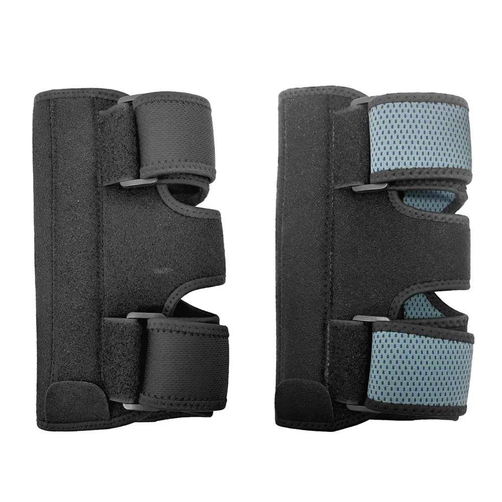 1 шт. Защитный локтевой бандаж, ночной стабилизатор для поддержки локтя во время сна с 2 съемными металлическими шинами для лечения синдрома кубитального канала, тендинита