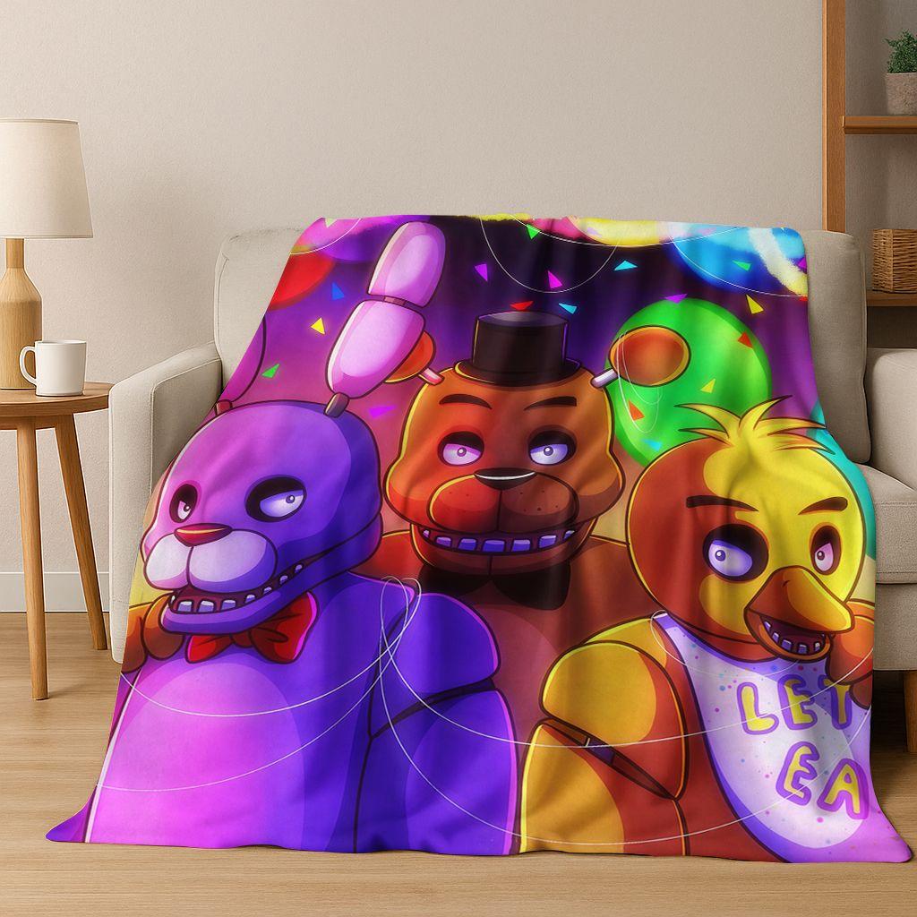 3D F-FNAF Игра Мультяшное Фланелевое Одеяло Мягкое Теплое Плед для Кровати Спальни Комнаты Гостиной Путешествий Кемпинга Пикника Подарок