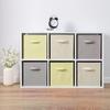 Fabric Storage Cube with Handle Large Capacity Easy Access Foldable Heavy-Duty Toys Clothes Storage Box Organization Accessory