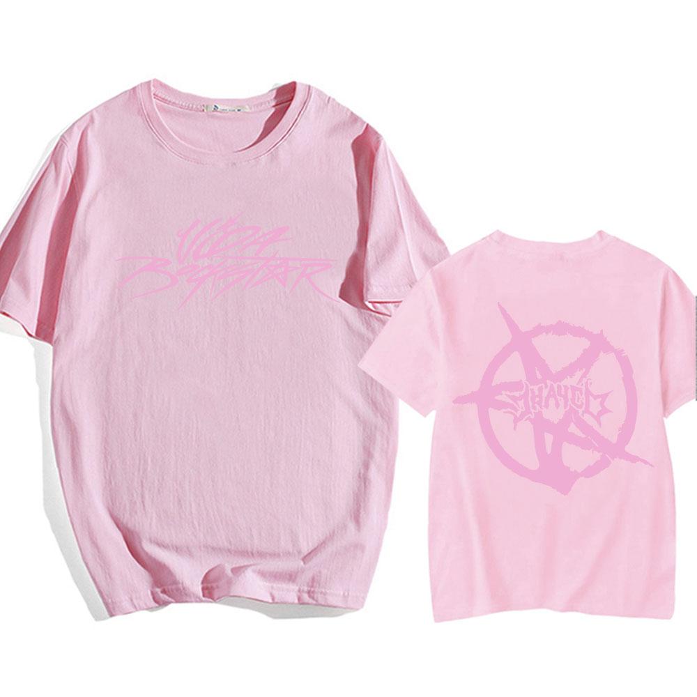 Футболка Jhayco VIDA ROCKSTAR с круглым вырезом, повседневная мужская/женская, летняя, высококачественная, мягкая, хлопковая футболка