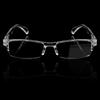 Ultralight Transparent Silver Presbyopic Glasses Plastic Frame Reading Glasses Flat Mirror Eyewear