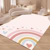 Милый мультяшный ковер-радуга, детский коврик для лазания, украшение комнаты, гостиной, ковер большой площади, детский игровой коврик