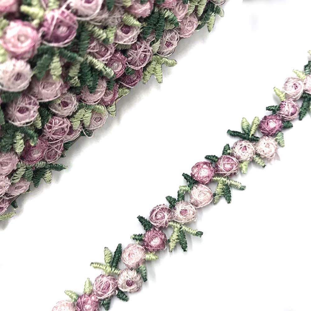 Dress Decoration Flower Embroidered Garment Accessories Lacework Polyester Lace Apparel Sewing Lace