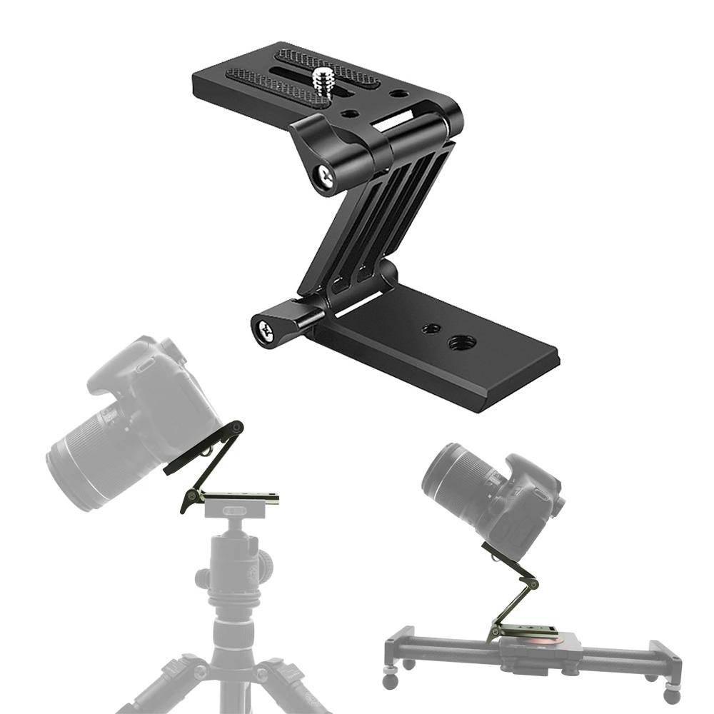 Portable Z Type Tilt Tripod Head Folding Tilt Foldable SLR Canon Nikon Sony Micro single Quick Release Plate Stand Holder Camera