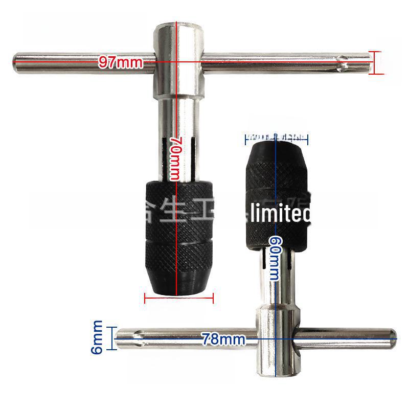 Набор разводных гаечных ключей Т-типа 3-6 мм, ручная отвертка 12x60 для нарезания резьбы