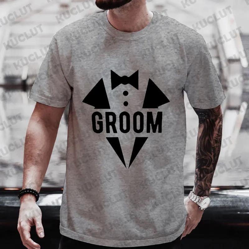 Funny Graphic Groom Squad T Shirt Friends Single Farewell Bachelor Party Tee Wedding Tops Best Man Team EVG Future Groom Blouses