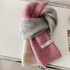 Neckwarmer Cashmere Shawl Wraps Winter Neck Scarf Temperament Patchwork Color Scarf  Female/Girls