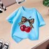 Children's Casual Short-sleeved T-shirt - Summer Girl's Cute Cherry T-shirt