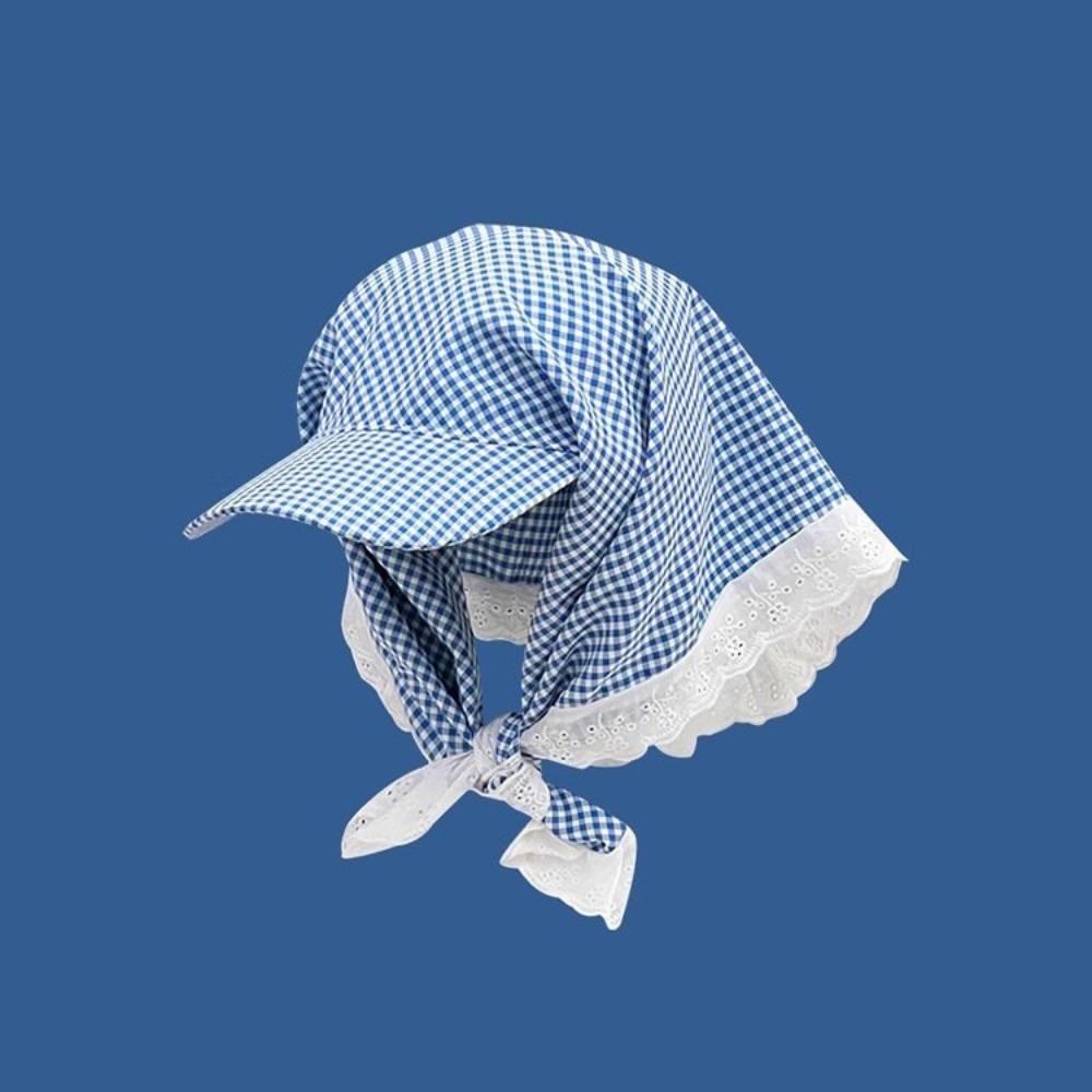 Кепка-платок с кружевным краем, бейсболка с защитой от ультрафиолета, модная шляпа от солнца, весна