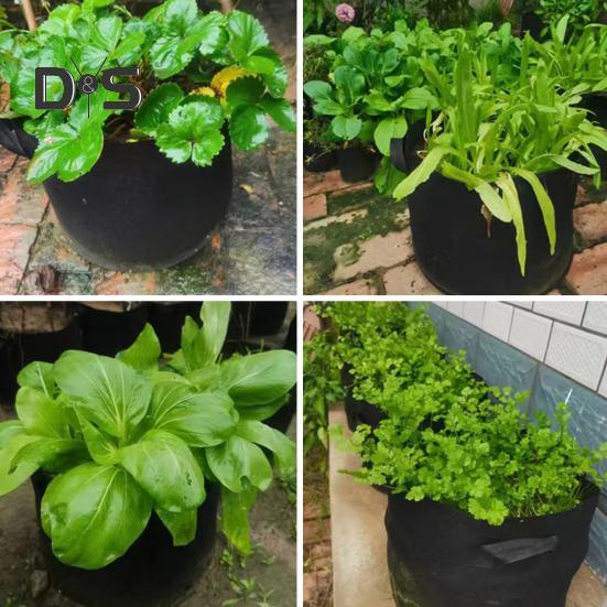 Тканевые мешки для выращивания растений Утолщенные войлочные мешки для выращивания растений с ручками Воздухопроницаемые мешки для посадки Горшки для выращивания цветов Помидоры Огурцы