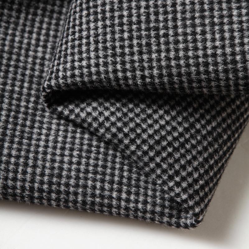 Men's Tweed Jacket Autumn and Winter Lapel Shirt Version Take-off Down Liner Light Luxury Business Double-sided Tweed Jacket