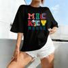 Mickey Mouse Disney T Shirt Women Man Cotton Oversized Short Sleeve Tee Graphic Print Summer Casual Streetwear 2026 Trendy Tops