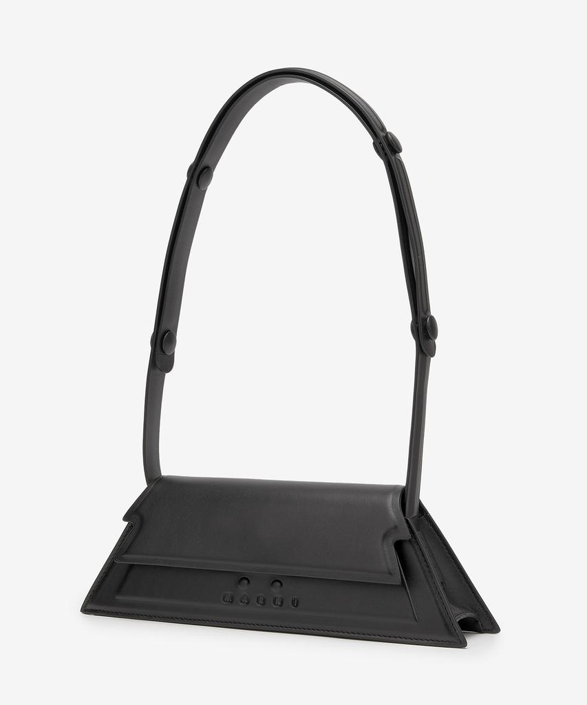 Marni Mini Leather Shoulder Bag - Black / Sbmp0184L0P529800N99