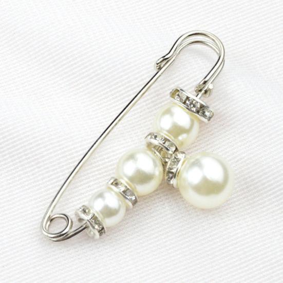 Брошь «Безопасность», тонкая работа, защита от воздействия, привлекательный искусственный жемчуг, женская безопасность