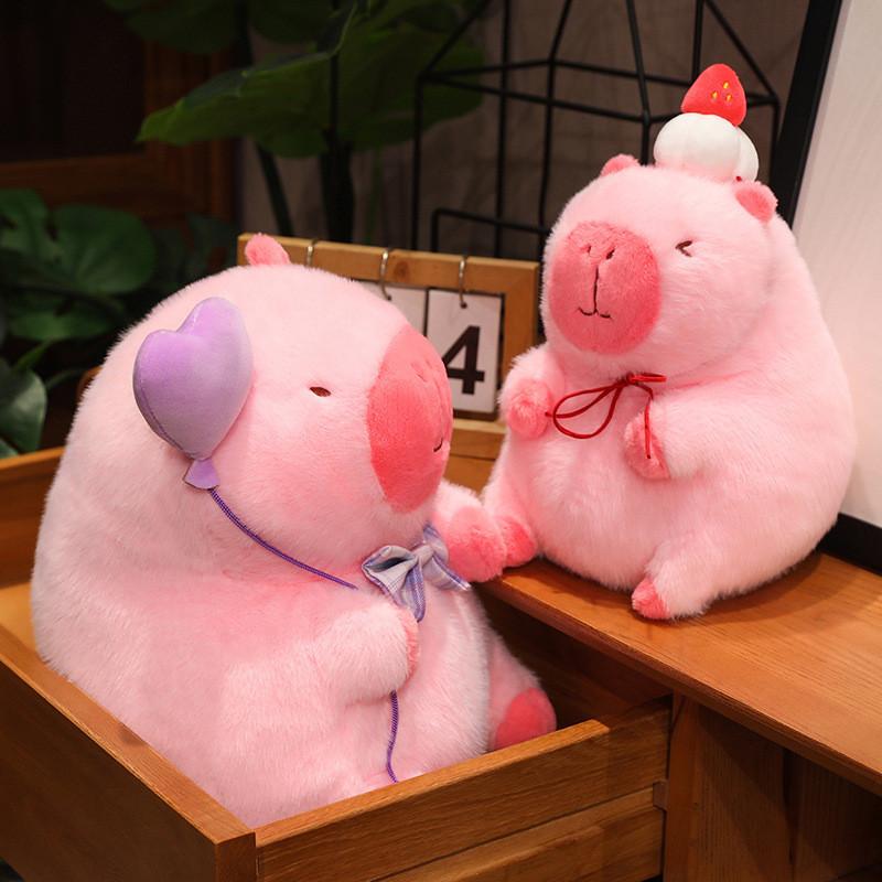 Очаровательная плюшевая игрушка капибара, аутентичная мягкая игрушка, подушка из мягкого короткого плюша