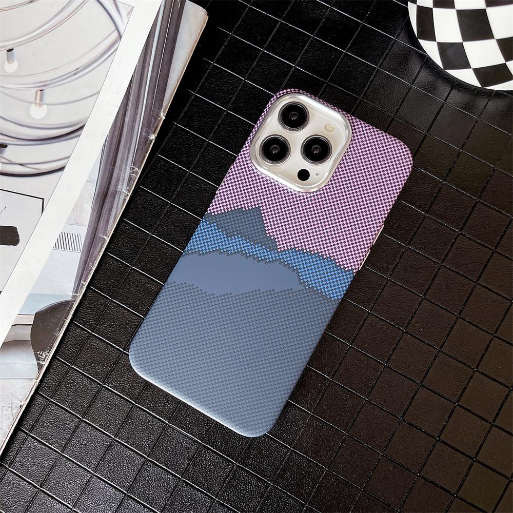 Colourful Kevlar Pattern For Magsafe Magnetic Phone Case For iPhone 16 15 11 12 13 14 Pro Max Luxury Wireless Charge Matte Cover