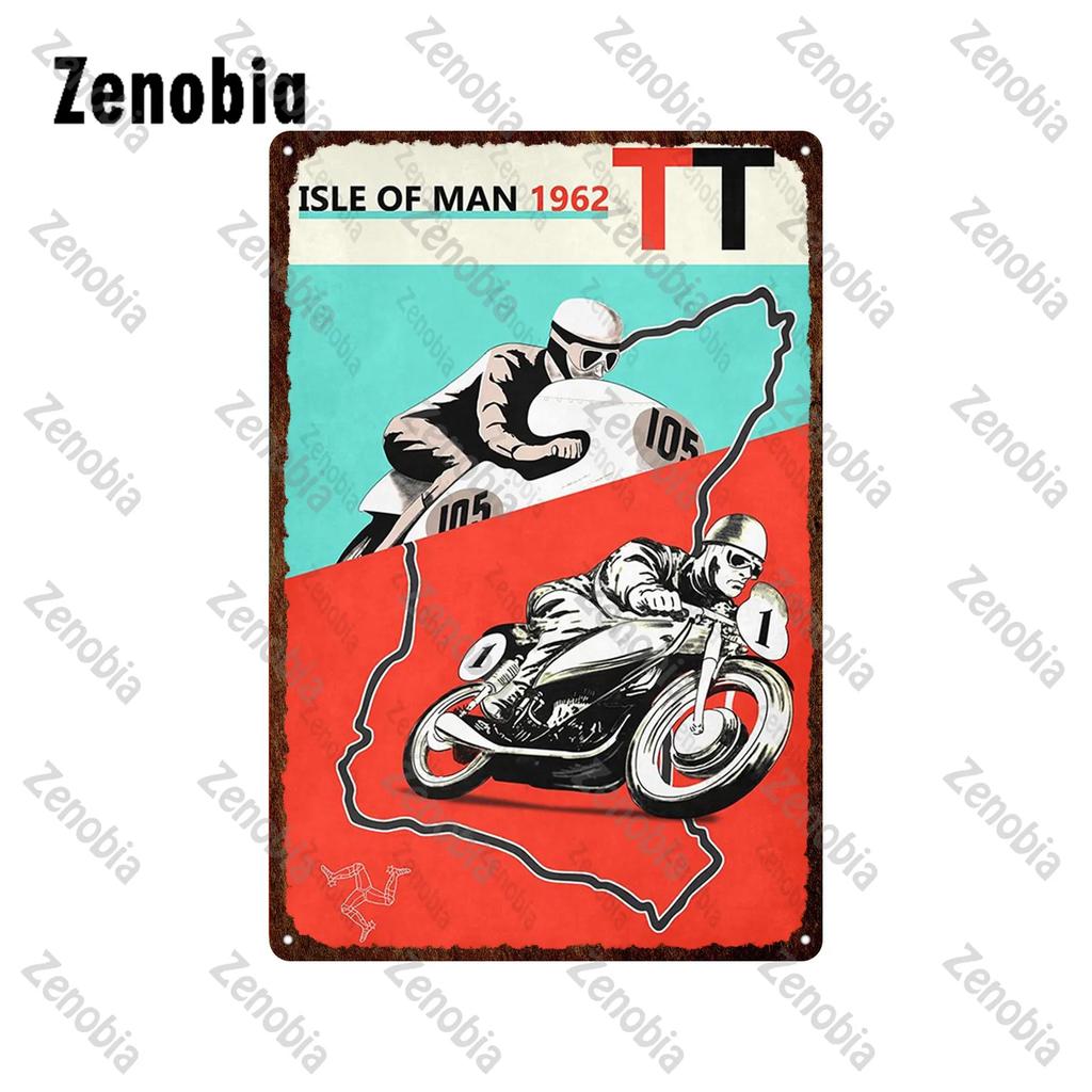 Motorcycles Metal Signs Tin Sign Ace Cafe London Road Race Wall Stickers Isle of Man TT Garage Bar Pub Home Wall Decoration
