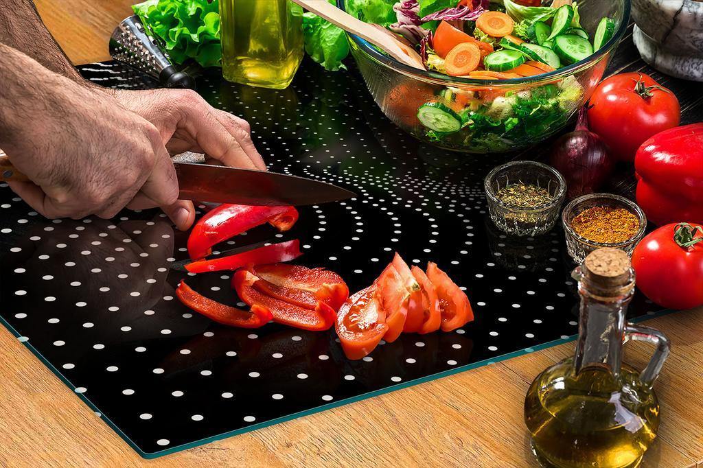 Glass protective plate for the stove 50x52 Pattern
