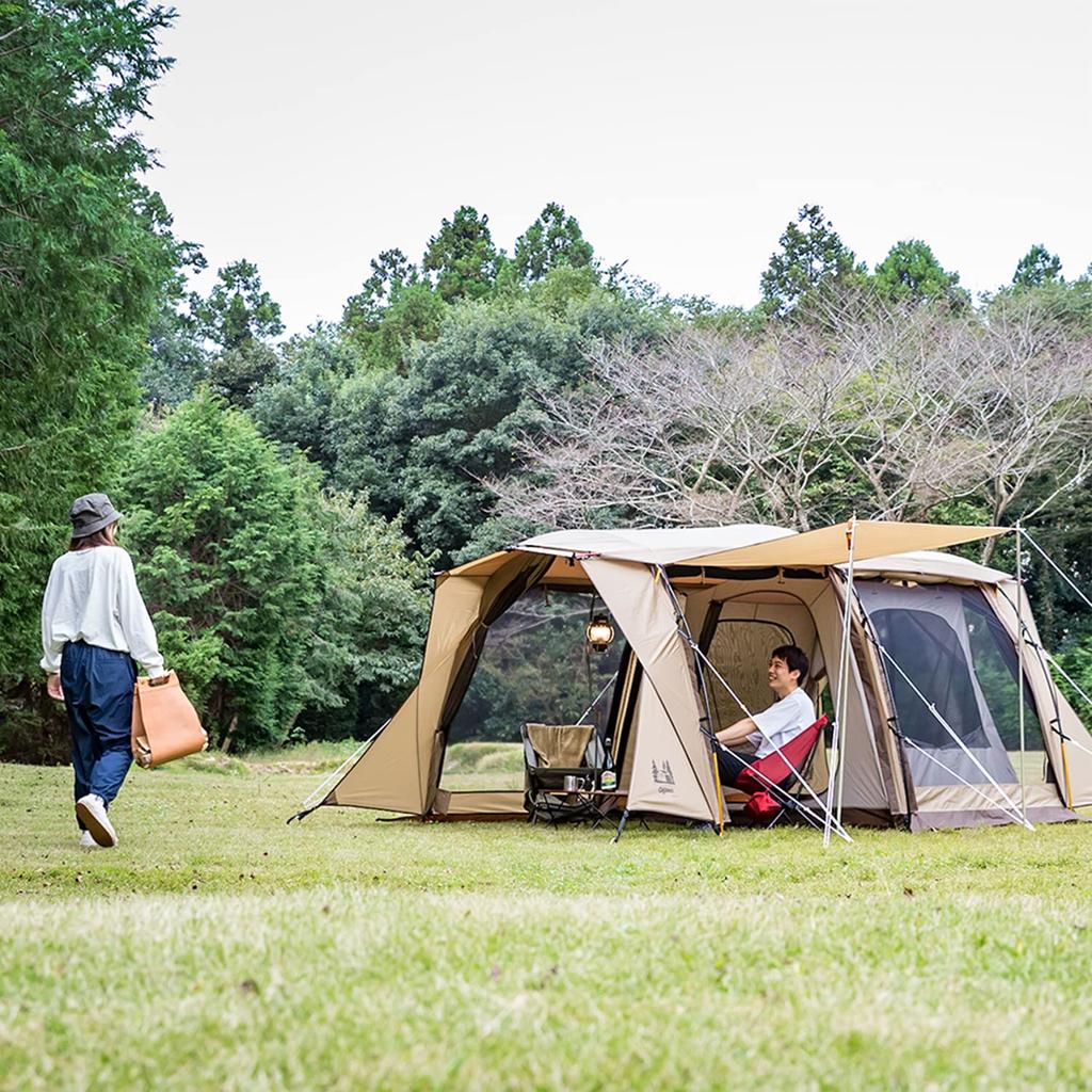 Туннельная палатка Ogawa Camping Outdoor Apollo S 2777 Sand Beige x Dark Brown [3 человека]