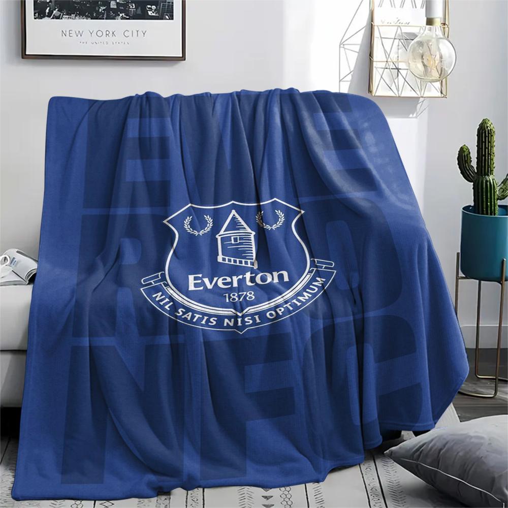 1pc Everton FC Print Flannel Blanket, High quality Comfortable for All Seasons, Home Decor, Warmth and Comfort, Perfect for Christmas Gifts40