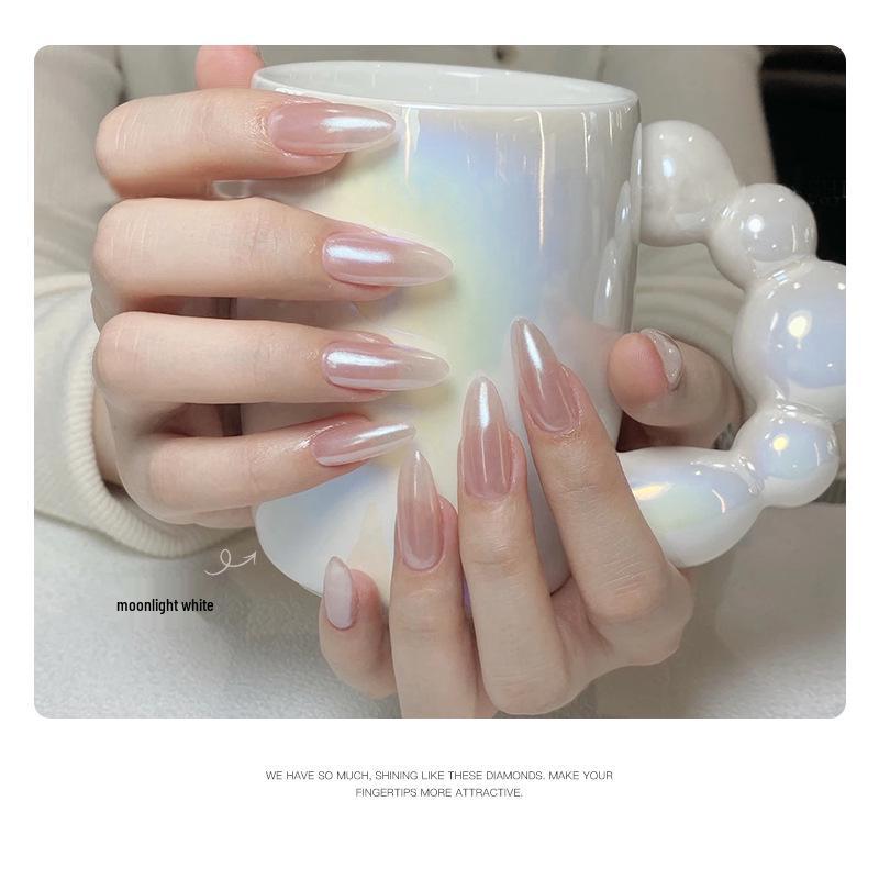 Пудра для зеркального маникюра Hailey's Moonlight Iridescent Fairy Pink