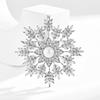 Copper Micro-Inlaid Zircon Natural Freshwater Pearl Snowflake Brooch Brooch Anti-Light Buckle