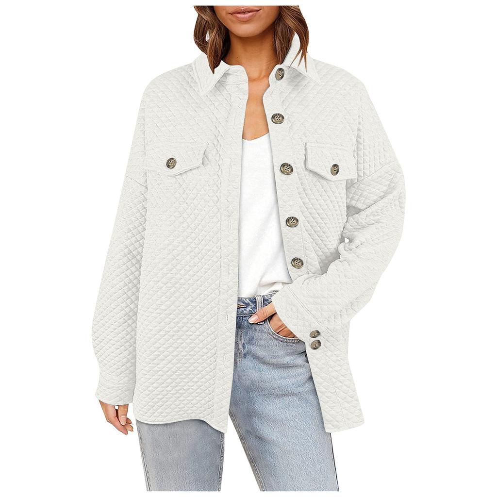 Женская повседневная рубашка с длинным рукавом на пуговицах, свободная легкая рубашка, куртка, пальто, верхняя одежда с карманами