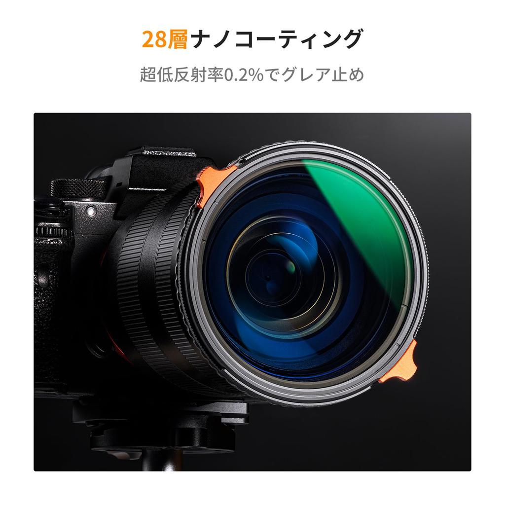 Concept 77mm Variable ND Filter TRUE COLOR Multifunctional Filter Can Eliminate Yellow Casting 28 Layer Coating On Both Sides Optical Glass Water and