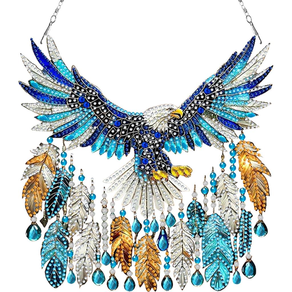 Ловец снов с животными DIY Набор для алмазной мозаики Подвеска Алмазная живопись Украшения Алмазная живопись Подвеска для подвешивания на стену, окно