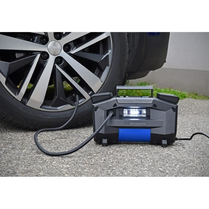 Compresseur 230V - MICHELIN - gonflage de 0.05 bars jusqu'a 7 bars - HAUT DEBIT - Moteur DIRECT DRIVE