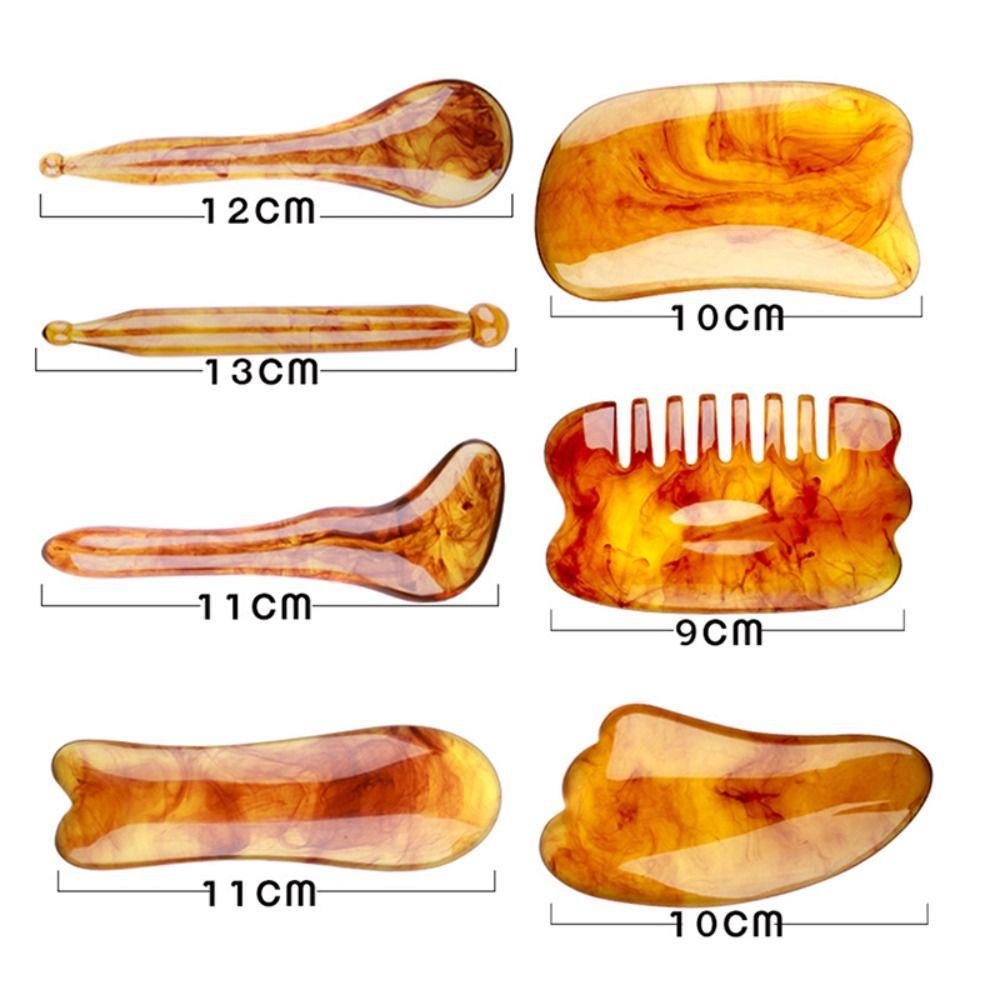 Slimming Beauty Resin Massage Tool Gua Sha Board Facial Scraping Scraper Massage Comb Face Massager