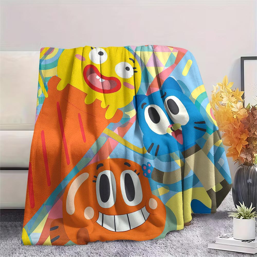 The Amazing World of Gumball3 Flannel Blanket, High quality Comfortable for All Seasons, Home Decor, Warmth and Comfort