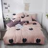 Simple Washed Cotton Four-piece Quilt Cover, Bed Sheet, Bedding Quilt, Student Dormitory Three-piece Bedding Kit