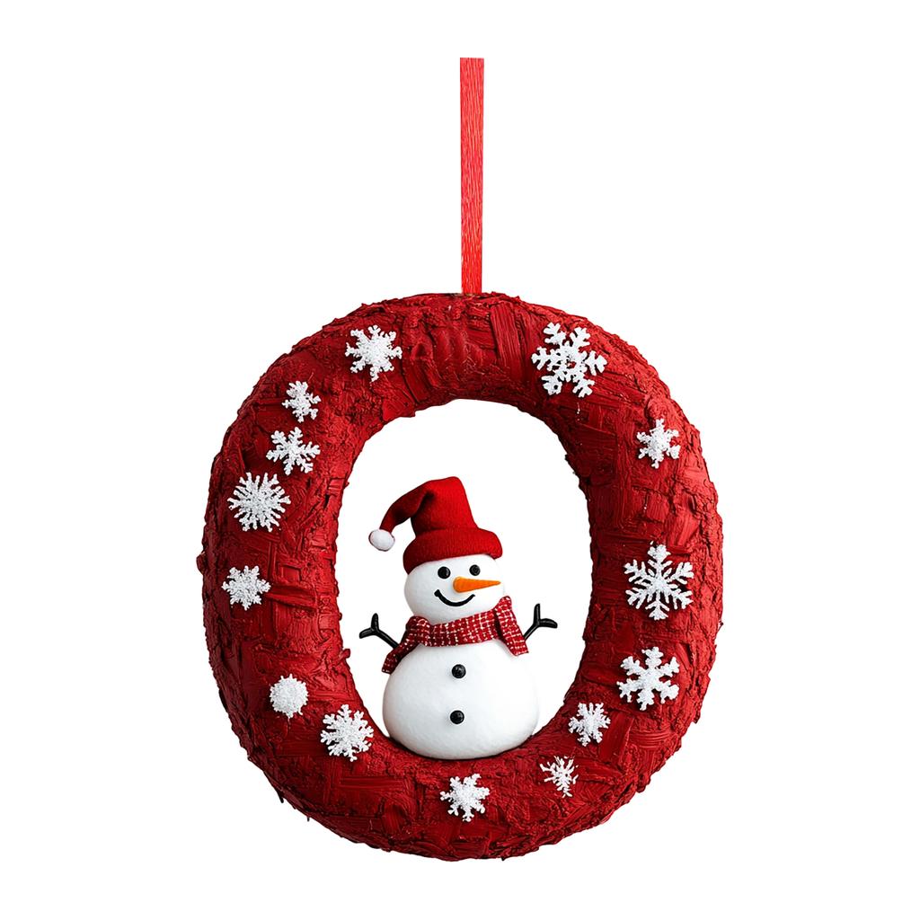 2D 26 Letter Christmas Ornaments Acrylic Flat Christmas Tree Home Decorations Ornaments