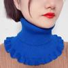 Women Warm Windproof Winter Knitted Fake Collar Turtleneck Knitted False Fake Collar