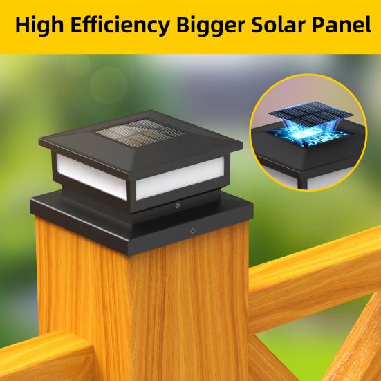 1/2 шт. Фонари на столбы на солнечной батарее, Водонепроницаемые, Автоматическая зарядка, Легко установить
