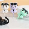 1 Pair Home Hook Organizer Cartoon Cat Style DIY Round Hook Waterproof Moisture-Proof Kitchen Hanger