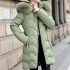 Fashion Winter Coat Female Long Parkas Hooded Faux Fur Collar Loose Thick Women's Jackets