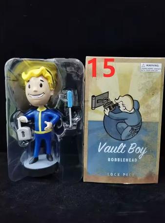 Милый Бобовая Голова Vault Boy Полный Набор Аниме Фигурка Действия Игрушки Статуя Коллекция Модель Кукла Настольное Украшение Дисплей Игрушки Подарки