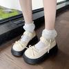 Fashion Women Mary Jane Shoes Spring New Style Retro British Style Thick Bottom Loafers Japanese Style Single Flat Shoes Sapato Feminino
