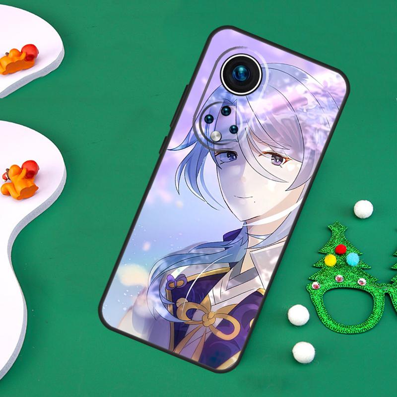 Кейс Kamisato Ayato Genshin Impact Для Honor Magic 7 5 6 Lite 50 70 90 200 Pro X9c X9b X9a X8a X7a X6a X8 X9 X8b Чехол