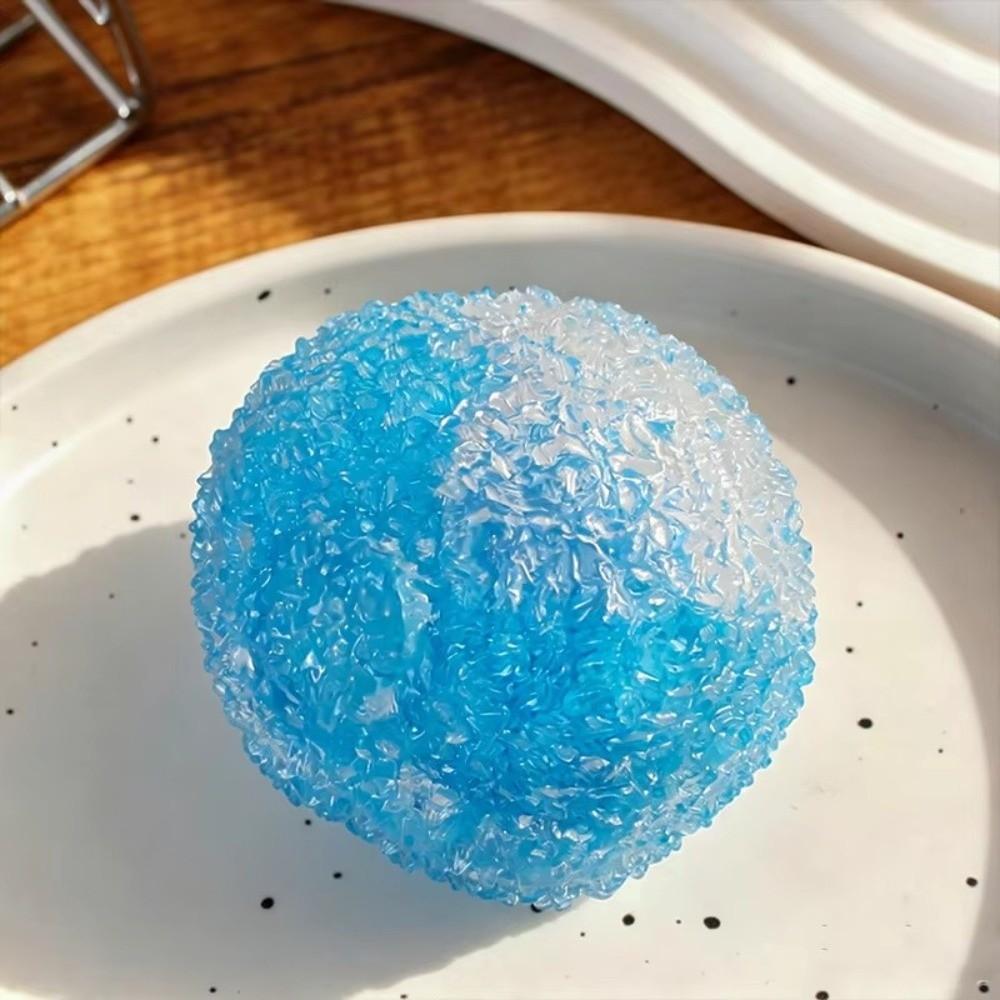 Slow Rebound Squeeze Toy Rustling Sound Sensory Ball Ice Ball Design Squishy Toy Home Use