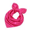 60*60cm Women Elegant Square Scarf Solid Small Hair Tie Band For Business Party Head Neck Silk Satin Scarf