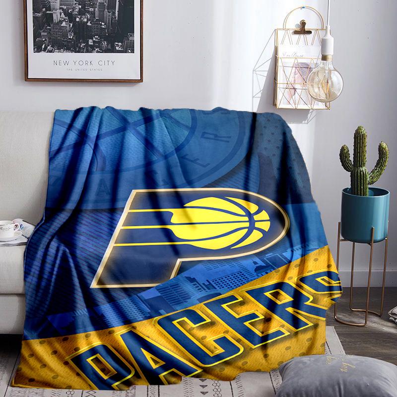 Pacers Basketball Team Blanket Lightweight Flannel Bedding Blanket Perfect for Travel, Camping, Living Rooms, Offices, Sofas, Fan Christmas gift