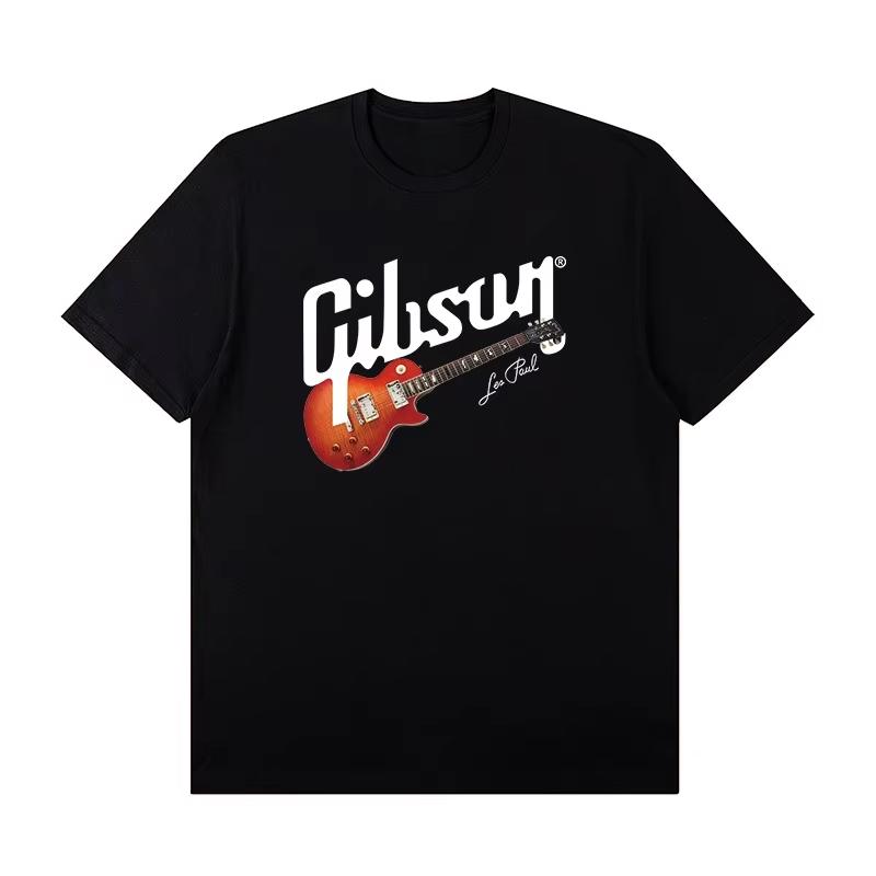 Slash Collection Gibson Les Paul Shortsleeved Tshirt Rock Band Costume Summer Clothing Fashion Tops Graphic T Shirts