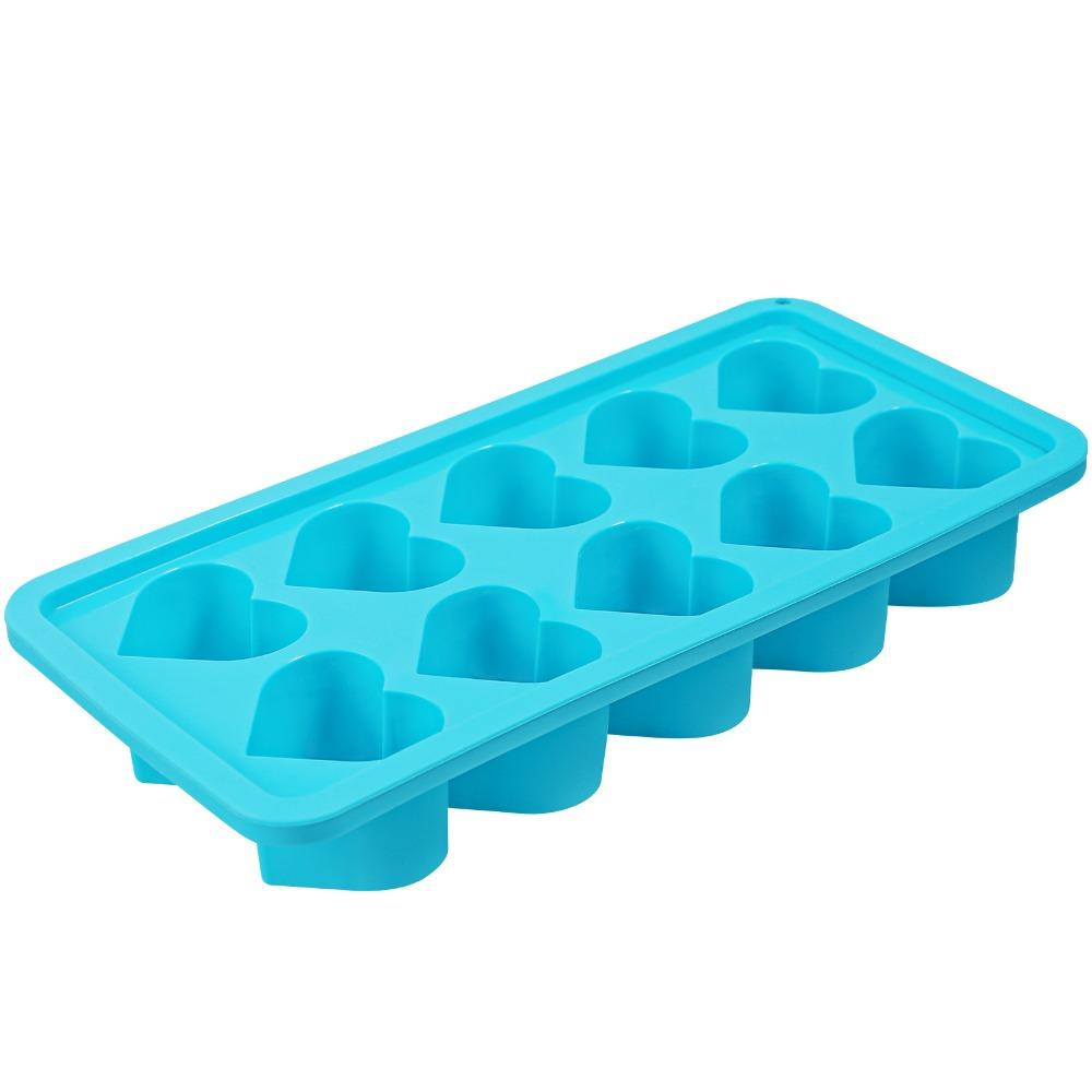 Pink Blue Red Ice Cube Mold 3D Love Heart Ice Making Tools Reusable Ice Tray  Kitchen Gadgets