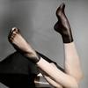 Breathable Satin Shiny Oil Glossy Socks Solid Color Short Socks New Costume Party Socks