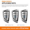 AAAXE1 Leather Car Key Case Cover Shell Keychain For BMW 1 3 5 7 Series X1 X3 X4 X5 F10 F15 F16 F20 F30 F18 F25 M3 M4 E34  Car stickers