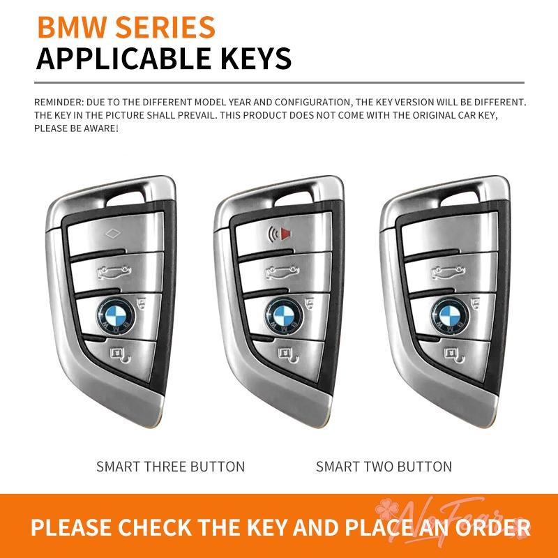 AAAXE1 Leather Car Key Case Cover Shell Keychain For BMW 1 3 5 7 Series X1 X3 X4 X5 F10 F15 F16 F20 F30 F18 F25 M3 M4 E34  Car stickers